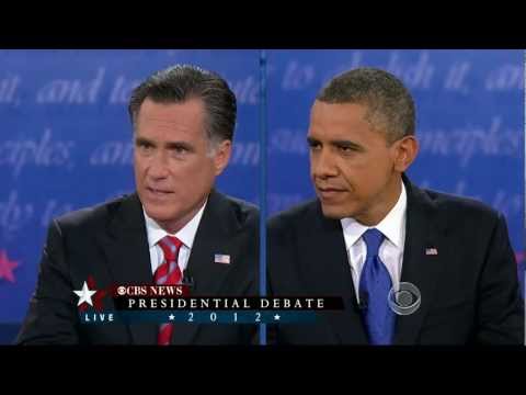 (3/3) Complete Final Presidential Debate Barack Obama And Mitt Romney 2012 HD CBS News Coverage.