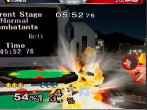 SSBM | Armada's Stitch Face to Double Bomb Pull on PewPewU