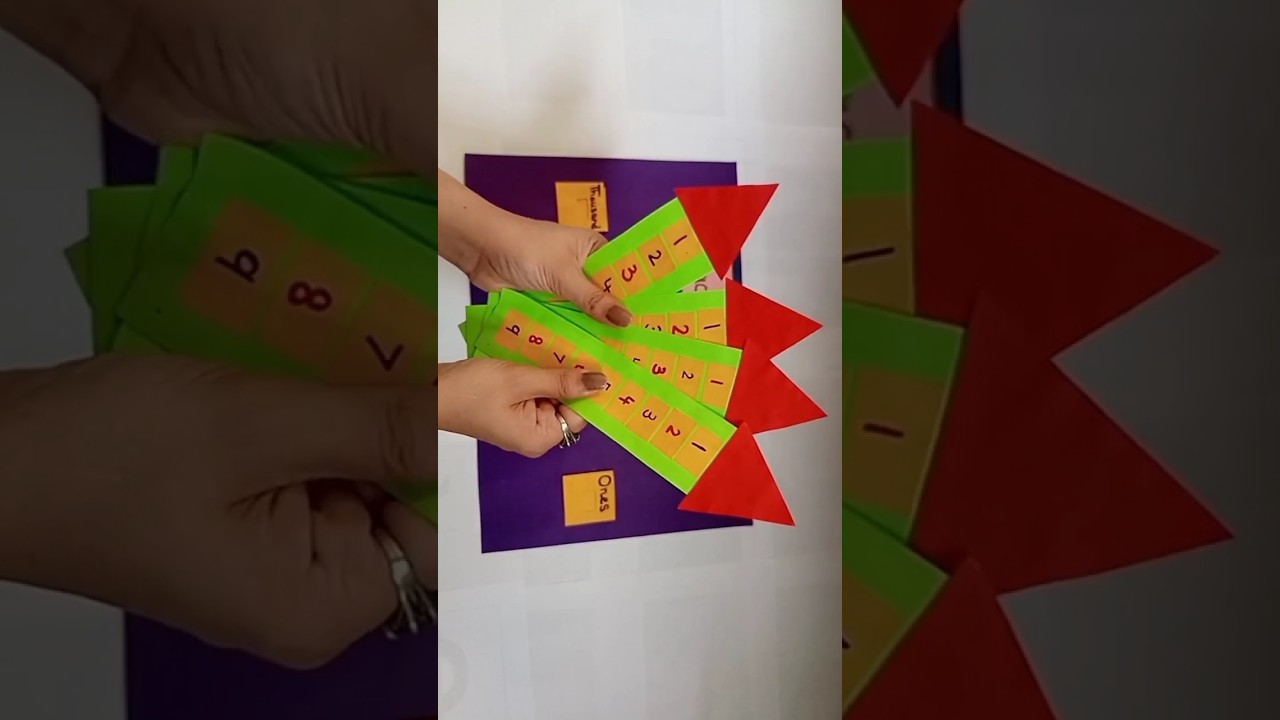 Easy Math | Place Value Working Model 🪄 #shorts #eyfs #eyfsmaths #mathfun