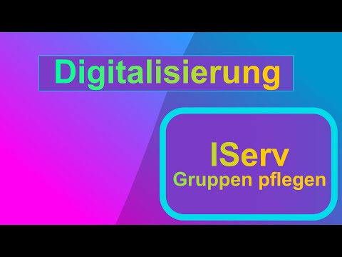 IServ - Gruppen pflegen