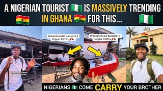 Nigerian 🇳🇬 Tourist Is Massively TrendingIn Ghana 🇬🇭 For This... 