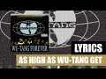 Wu-Tang Clan - As High as Wu-Tang Get (Lyrics)