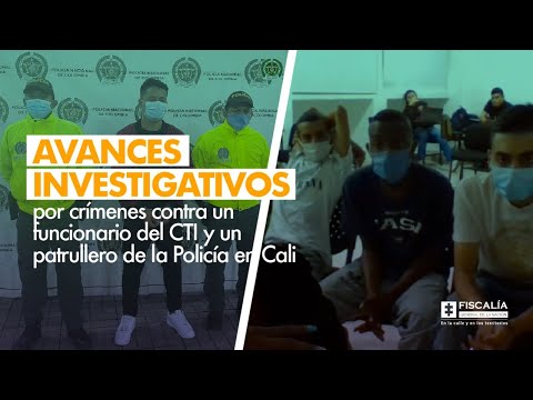 Fiscal Barbosa: Avances investigativos por crímenes contra funcionario de CTI y patrullero en Cali