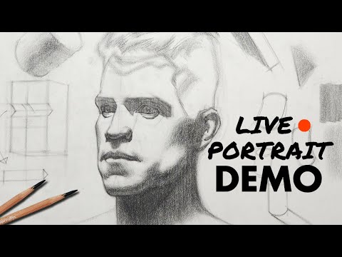 Male Head Drawing Livestream W/ Brian Knox
