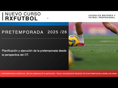 Miniatura del video de presentación del curso Pretemporada