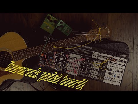 Modular guitar effects rack (Beads, Morphagene, Mimeophon)