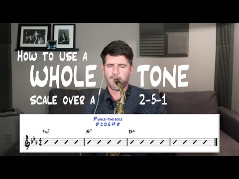 How to use a WHOLE TONE scale over a 251 chord progression
