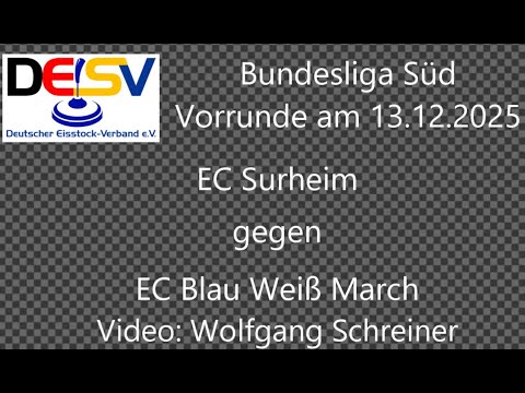 Bundesliga Süd Vorrunde EC Surheim gegen EC Blau Weiß March