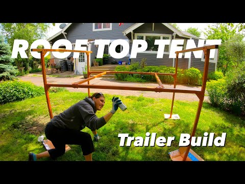 Roof Top Tent Trailer Build | No Weld Trailer Rack | TUFF STUFF ALPHA | Part 2