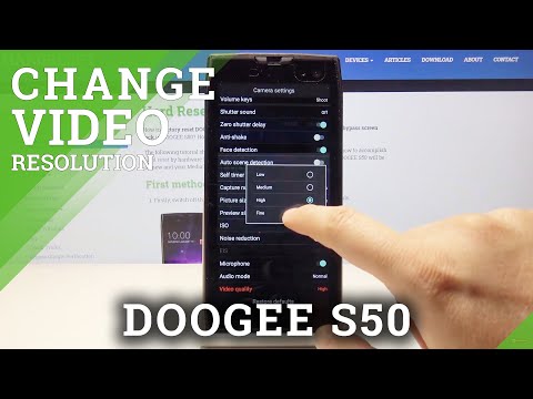 How to Change Video Quality in Doogee S50 - Set Up Recording Resolution