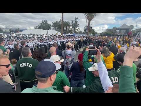 Barstool Bowl 2022 Battle of the Bands Ohio University 110 and Wyoming Marching Bands