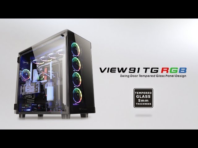 Thermaltake View 91 USB 3.0 Vetro temperato RGB video