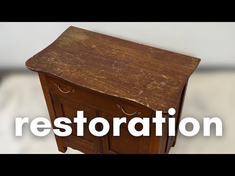 My husband asked me to refinish this family heirloom | Antique ELM Furniture Restoration