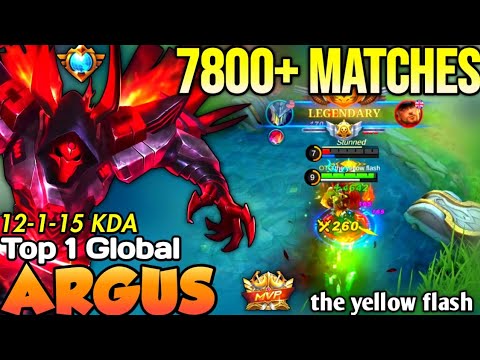 Argus Best Build In 2022 | Top 1 Global Argus the yellow flash - Mobile Legends