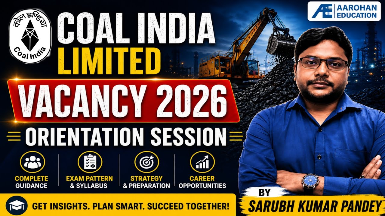Coal India Ltd 2026 Vacancies related Orientation Session by Saurabh Kr Pandey
