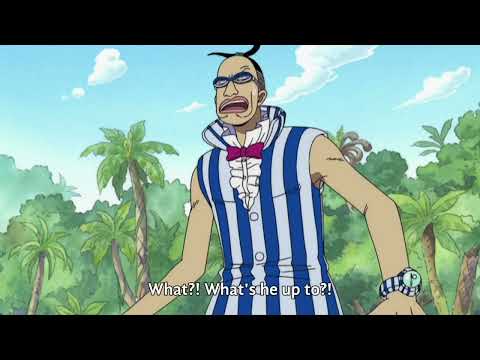 luffy destroys mr. 3 wax piller