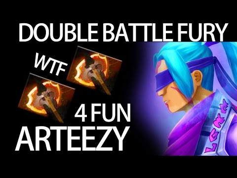 2x Battle Fury + Aghanim's WTF Build Anti Mage by Arteezy 9k MMR Pro Player Dota 2