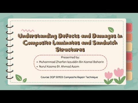 Understanding defect and damages in composite laminates and sandwich structures - DQP 50153
