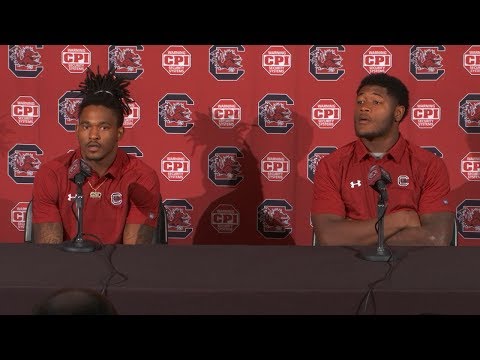 POSTGAME: Rico Dowdle, Ernest Jones on Alabama — 9/14/19