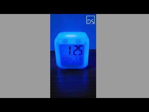 Digital 7 Color Changing Alarm Clock
