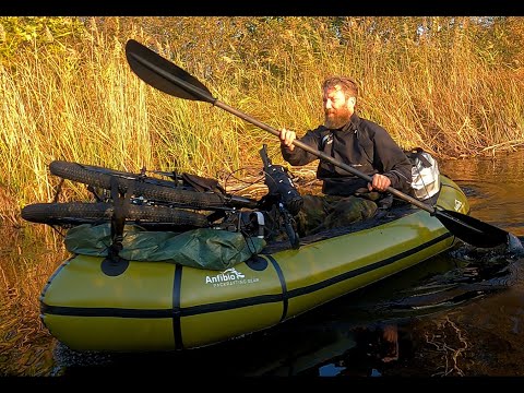 A Bike-Rafting Adventure With the Packraft Anfibio Rebel 3KL+ Bikepacking/ Packrafting/ Hot tent