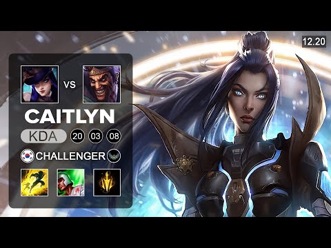 Caitlyn vs Draven ADC - KR Challenger - Patch 12.20 Season 12