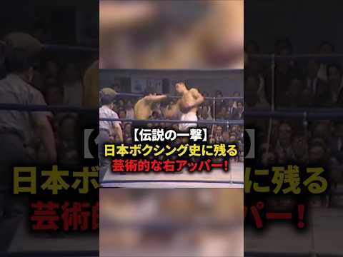 【伝説の一撃】日本ボクシング史に残る芸術的アッパー #格闘技