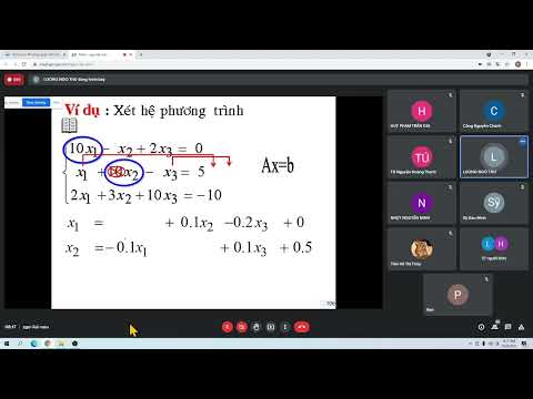 Phương pháp tính - buổi 8 - phương pháp jacobi cho hệ - HCMUT