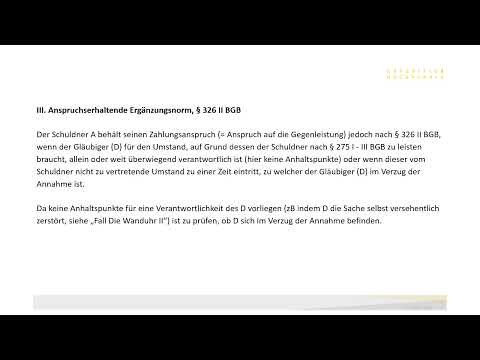 BGB Schuldrecht AT Fall - Das alte Buch