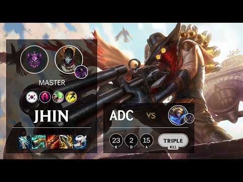 Jhin ADC vs Ezreal - KR Master Patch 11.3