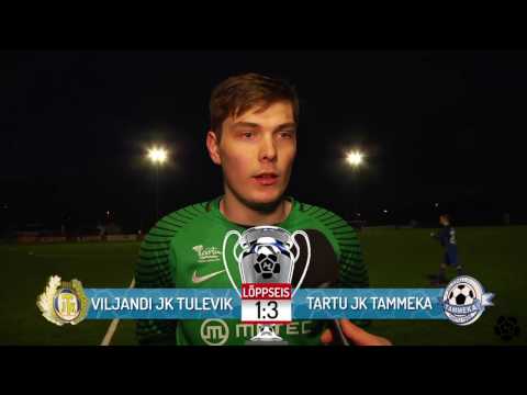 5. voor 2017: Viljandi JK Tulevik - Tartu JK Tammeka  1:3 (1:1), Pechteri intervjuu