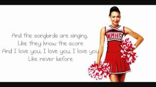 Glee - Songbird - Lyrics Video