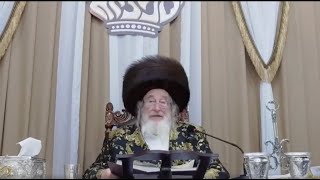 טיש ליל אושפיזא דיצחק בחצה"ק ספינקא סוכות תשפ"ו