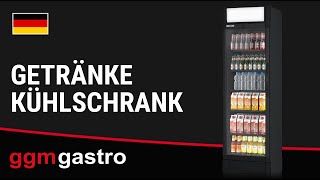 Vitrine réfrigérée à boissons - 595mm - 347 L - 1 porte vitrée - éclairage LED - affichage digital de la température - Noir - +2 à +10 °C