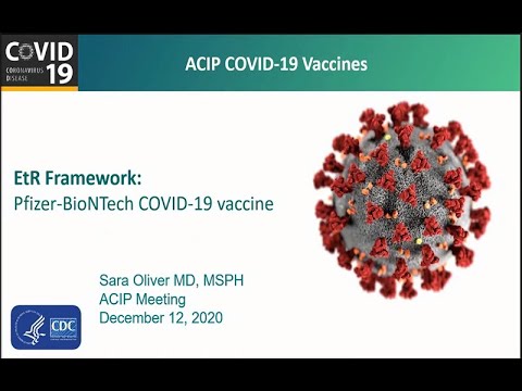 December 12, 2020 ACIP Meeting - Coronavirus Disease 2019 (COVID-19) Vaccines