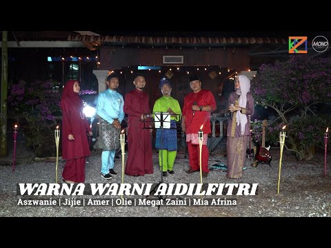 Warna Warni Di Aidilfitri - Nyanyian Ramai (Aszwanie, Jijie, Amer, Olie, Megat Zaini & Mia Afrina)