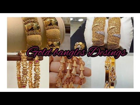 Latest Trendy gold bangles set Desings/Beautiful Stylish gold bangles set