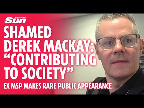 Shamed Derek Mackay says ‘he’s contributing to society’ as he makes rare public appearance