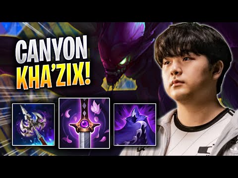 CANYON IS A GOD WITH KHA'ZIX! - DK Canyon Plays Kha'zix JUNGLE vs Poppy! | Season 2023