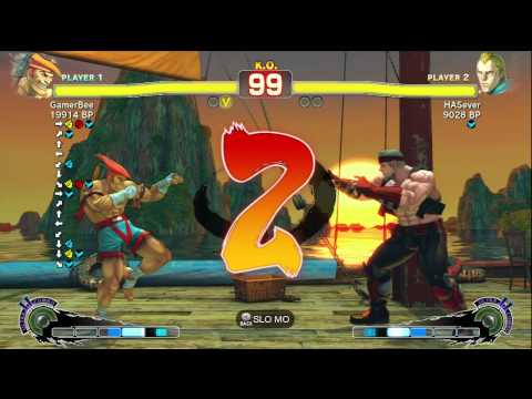 GamerBee [Adon] vs HASever [Abel] SSF4 Japanese Online Ranked Matches - TRUE-HD