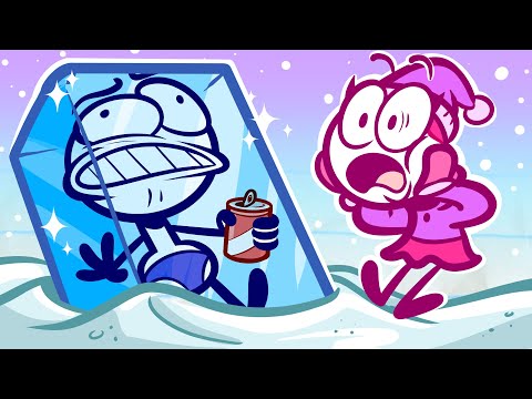 A FROZEN Pencilmate?!?! 🥶🥶 | Animated Cartoons Characters | Animated Short Films | Pencilmation