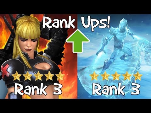 Rank Ups - 5 Star Iceman and Magik