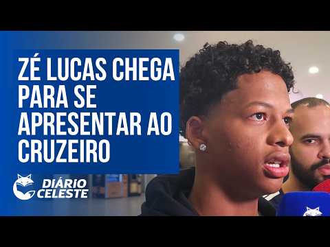 ZÉ LUCAS CHEGA A CONFINS PARA ASSINAR COM O CRUZEIRO