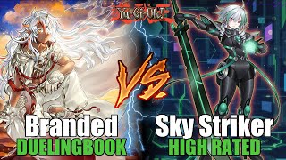 HIGH RATED YUGIOH: Branded vs Sky Striker 🔥 EPIC Duelingbook Duel!