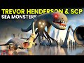 Trevor Henderson SCP Sea Monsters Size Comparison SCP 169 VS BEHEMOTH