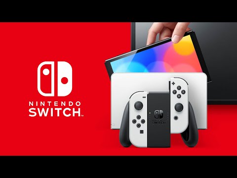 Nintendo Switch OLED Basenhet - Röd/Blå