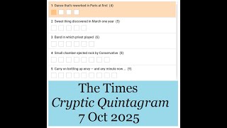 The Times Cryptic Quintagram 2379