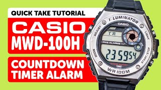 #CASIO MWD-100H (3487) - Countdown Timer Alarm