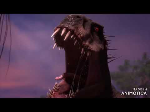 The Forbidden Valley - The Sharptooth final battle (Daspletosaurus, raptors, & Spinosaur vs E-750)