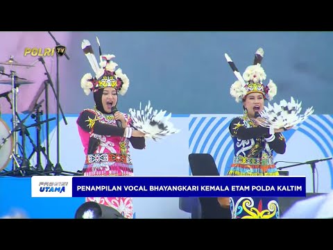 PENAMPILAN VOCAL BHAYANGKARI KEMALA ETAM POLDA KALTIM DI PERAYAAN HARI BHAYANGKARA KE-79